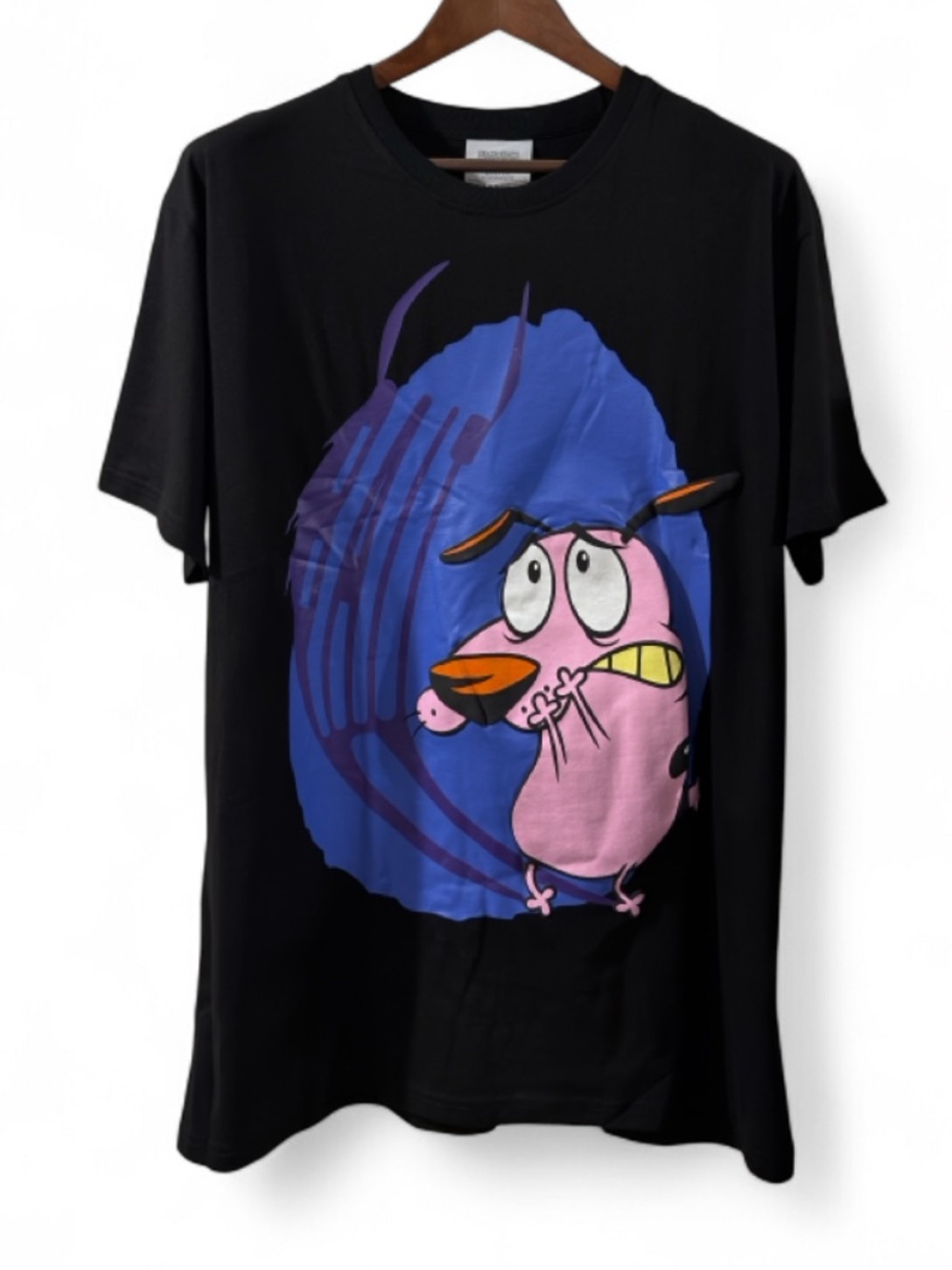 Bait x Cartoon Network Courage the Cowardly Dog Graphic T-shirt Size Menβs Lrg